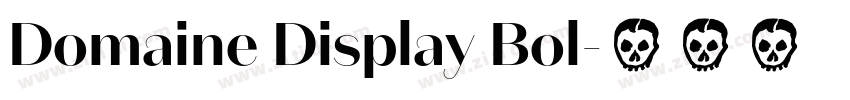Domaine Display Bol字体转换